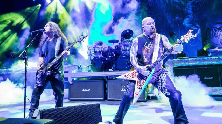 Tom Araya e Kerry King, do Slayer, em 2018
