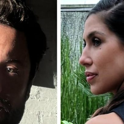 Ex de Kayky Brito posa com os três filhos na escola americana