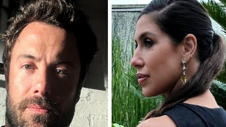 Ex de Kayky Brito posa com os três filhos na escola americana