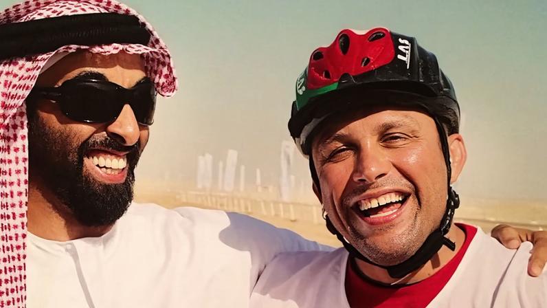 Renzo Gracie junto ao Sheik Tahnoon Bin Zayed, conselheiro de segurança nacional dos Emirados Árabes Unidos, membro da família real de Abu Dhabi e aluno de Gracie.