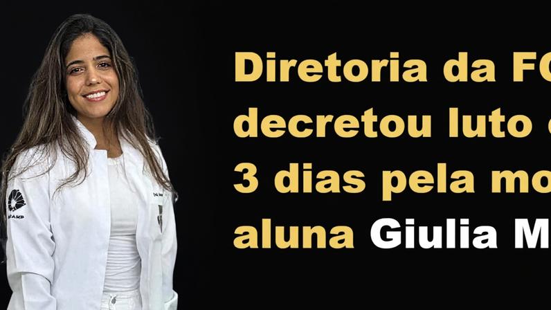 Giulia Medeiros morreu após passar mal em uma festa universitária
