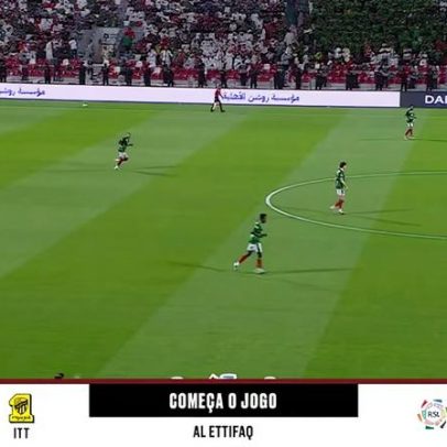 Al Ettifaq e Al Ittihad empatam em 0-0 no começo da partida