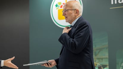 El presidente de Mercadona, Juan Roig, en la última rueda de prensa de resultados en marzo de este año.