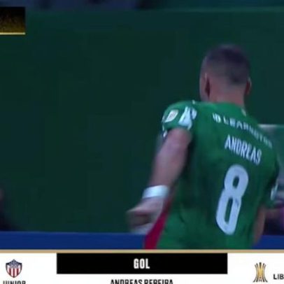 Andreas Pereira marca de esquerda e Palmeiras vence goleada na Libertadores