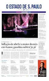 Capa Estadão: 13/05/2026
