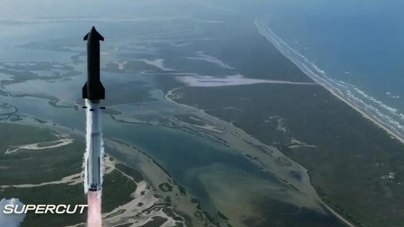 SpaceX Starship Flight Test 12 releases a Starlink satellite with a camera mounted on it