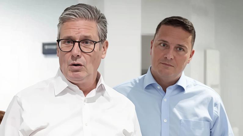 Prime Minister Sir Keir Starmer (left) and Health Secretary, Wes Streeting during a visit to the University College London Hospital (UCLH) where they saw how Proton Beam Therapy is used and met the staff who operate it.
