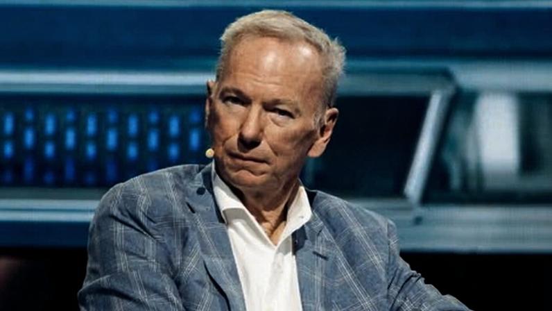 Eric Schmidt, CEO of Relativity Space and former CEO of Google, during the America Business Forum in Miami on 6 November 2025.