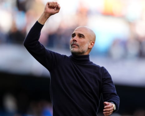 Pep Guardiola reminded reporters that he has one year left on his Manchester City contract.
