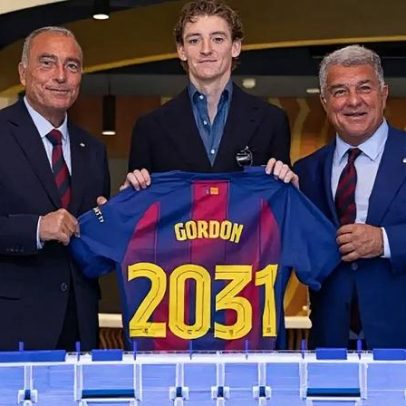 Barcelona confirma contratação de Gordon, atacante de R$ 467 milhões
