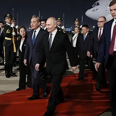 Putin chega à China para conversas com Xi