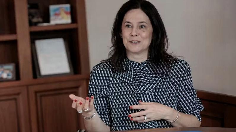 Lorie Logan: segundo ela, conflito no Oriente Médio adicionou pressão relevante ao quadro inflacionário — Foto: Shelby Tauber/Bloomberg