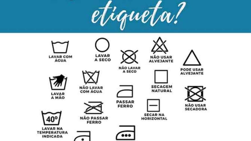 Símbolos nas etiquetas revelam como conservar melhor as roupas