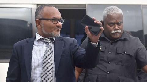 Wale (left) had opposed a security pact his country signed with China in 2022