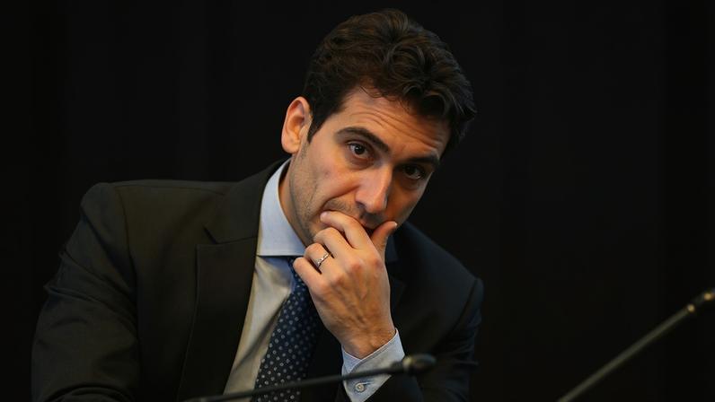 Gabriel Galípolo, presidente do Banco Central do Brasil, que, no fim de abril, reduziu a taxa Selic em 0,25 p.p., para 14,50% — Foto: Ton Molina/Bloomberg