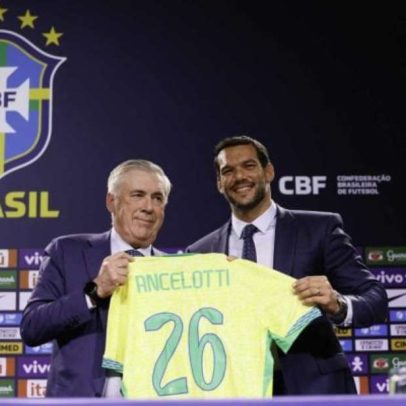 Presidente da CBF atualiza renovação de Ancelotti e analisa situação de Neymar