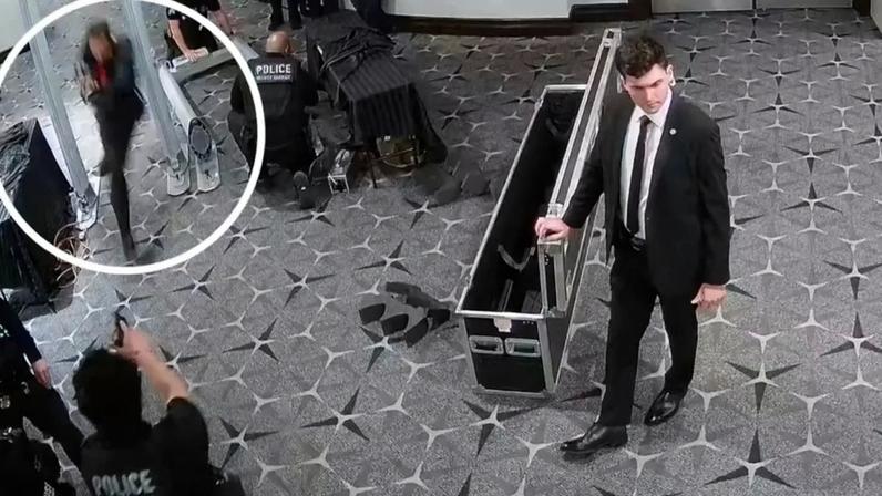 Promotores divulgaram novas imagens do atirador que tentou invadir jantar com Trump no sábado