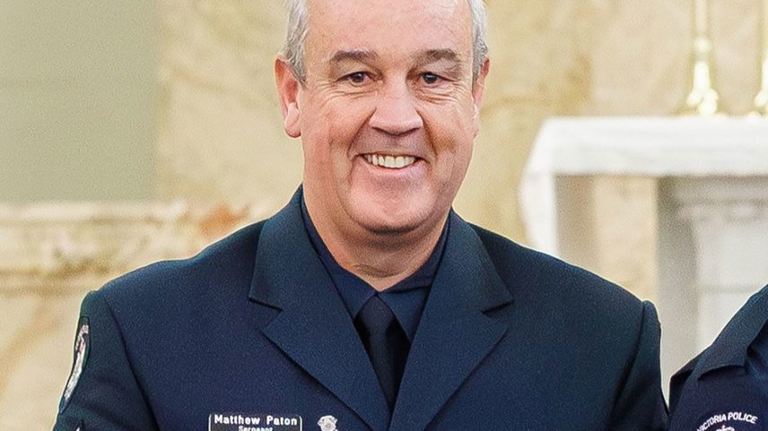 Paton estava prestes a assumir uma nova função como sargento sênior da Polícia de Victoria, na Austrália