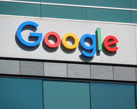 A Google logo is displayed outside an office building on 12 December 2025 in San Diego, California.