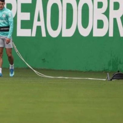 Ramón Sosa inicia transição e treina com bola pelo Palmeiras