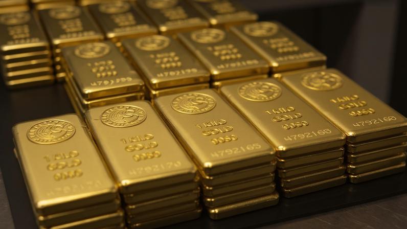 Barras de ouro — Foto: Matt Jelonek/Bloomberg