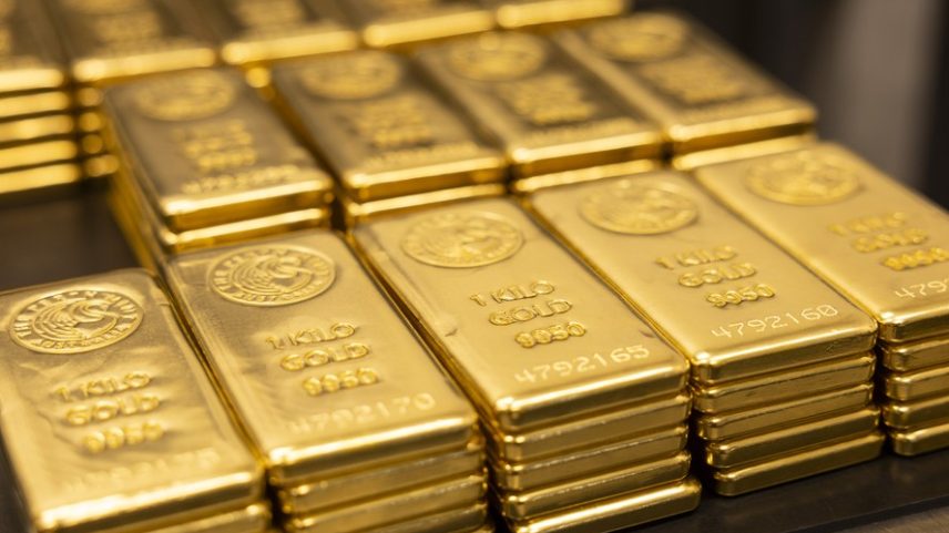 Barras de ouro — Foto: Matt Jelonek/Bloomberg