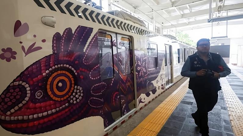 Axolotls can be found painted on walls, plastered on trains, crawling up lampposts and swimming across traffic barriers across Mexico City.