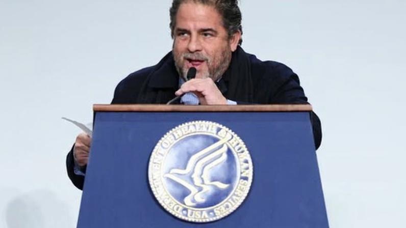 Film director Brett Ratner … ‘not an obvious choice of travelling companion for the US president’. Photograph: Michael M Santiago/Getty Images