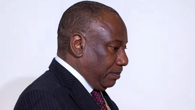 Cyril Ramaphosa, presidente da África do Sul, em cerimônia de entrega de Ordens Nacionais a homenageados merecedores na Residência Presidencial Sefako M. Makgatho, em Pretória, África do Sul, na terça-feira, 19 de maio de 2026 — Foto: Leon Sadiki/Bloomberg