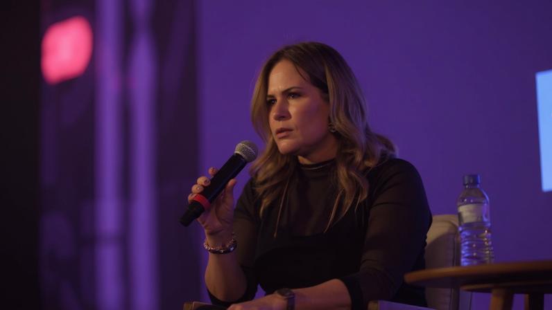 Renata Ceribelli no painel De mãe para filha: a comunicação que ninguém nos ensinou, no SPIW.
