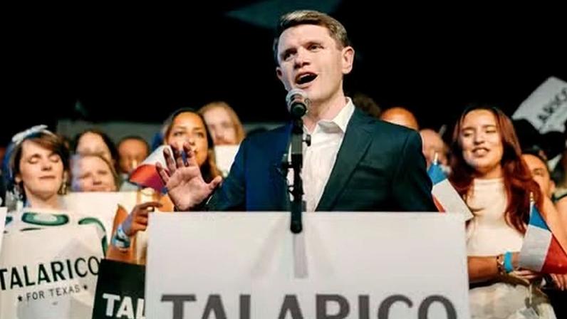 James Talarico, o oponente democrata de Paxton na eleição para o Senado pelo Texas — Foto: Bloomberg