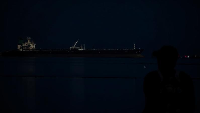 The MT Desert Kite oil tanker carrying Russian oil off Gujarat. India is one of the countries that buys Russian crude oil and refines it into fuel that is sold as its own product on the international market.