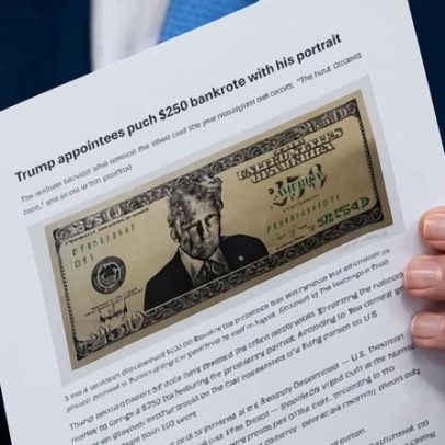 Trump quer ter seu rosto em cédulas americanas antes de morrer