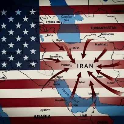 Trump publica imagem com setas voltadas ao Irã