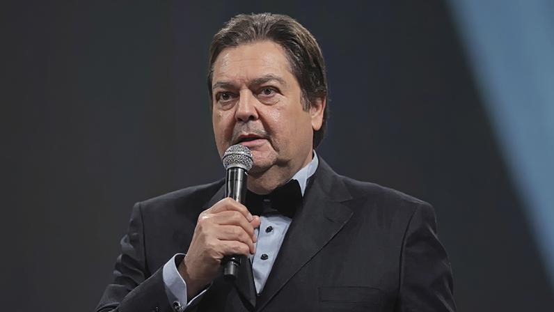 O apresentador Fausto Silva quando apresentava o 'Domingão do Faustão'.