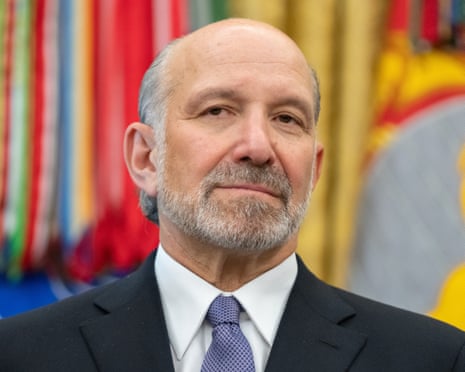 Commerce secretary Howard Lutnick attending an event in the Oval Office last month
