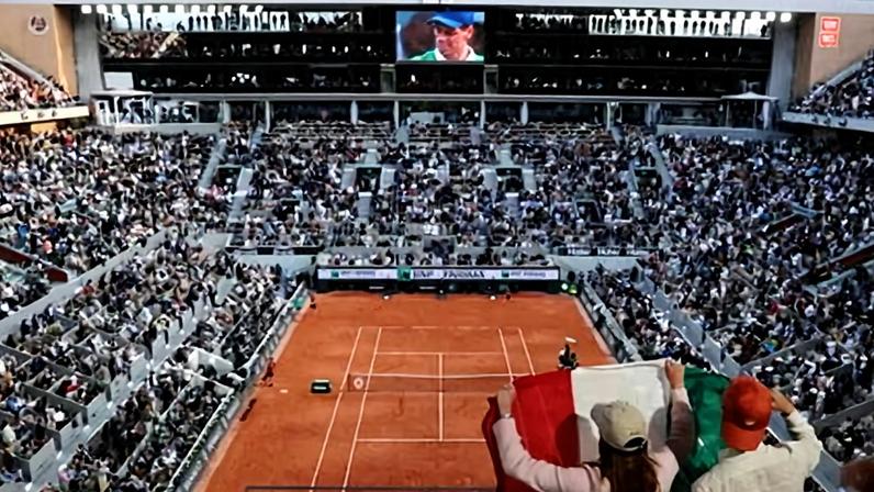 The men's singles final at Roland Garros in 2025.