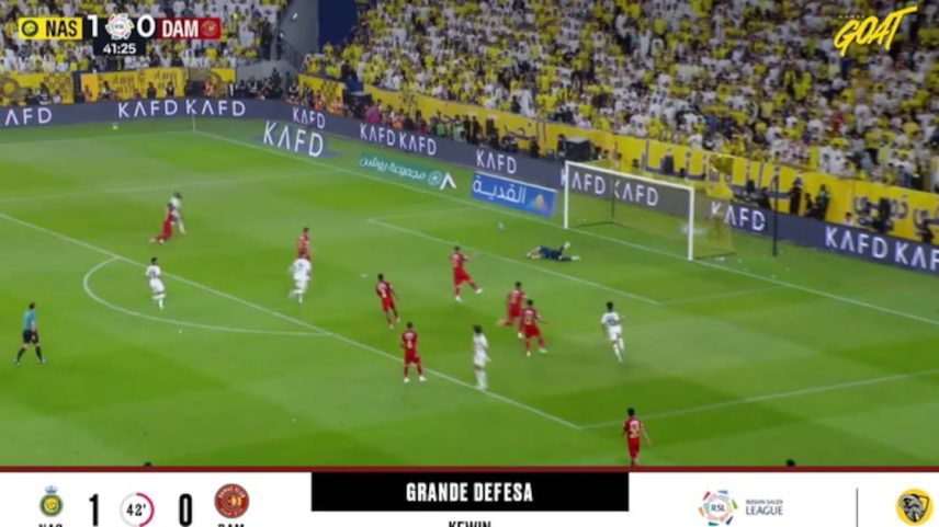 Al Nassr - Damac 1 - 0 | DEFESA DO GOLEIRO - Kewin