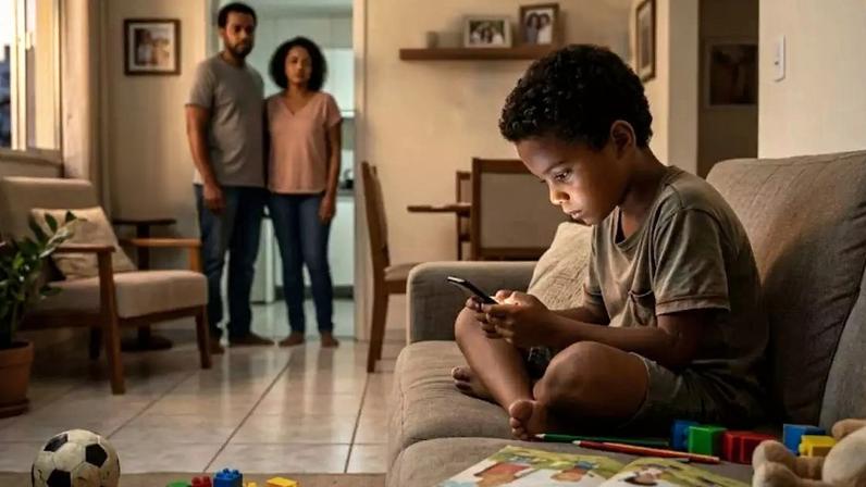 Excesso de telas na infância
