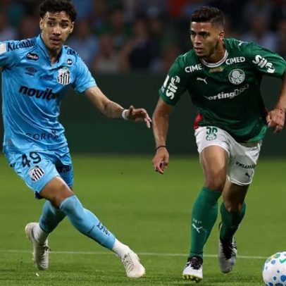 Palmeiras e Santos empatam no Allianz Parque com gol anulado no fim