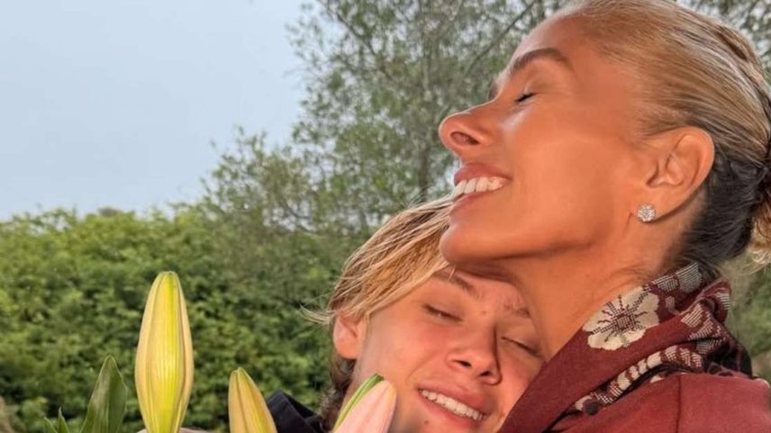 Adriane Galisteu reage à fratura de Vittório após queda em jogo de futebol