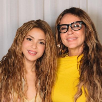 Paolla Oliveira encontra Shakira nos bastidores de show no Rio