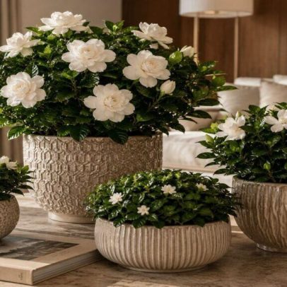Gardênia se destaca como opção elegante e perfumada para ambientes domésticos