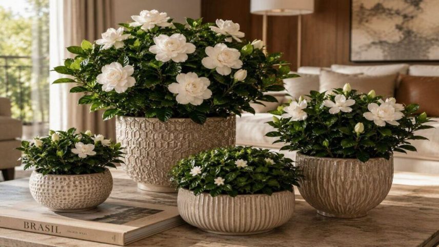 Gardênia se destaca como opção elegante e perfumada para ambientes domésticos