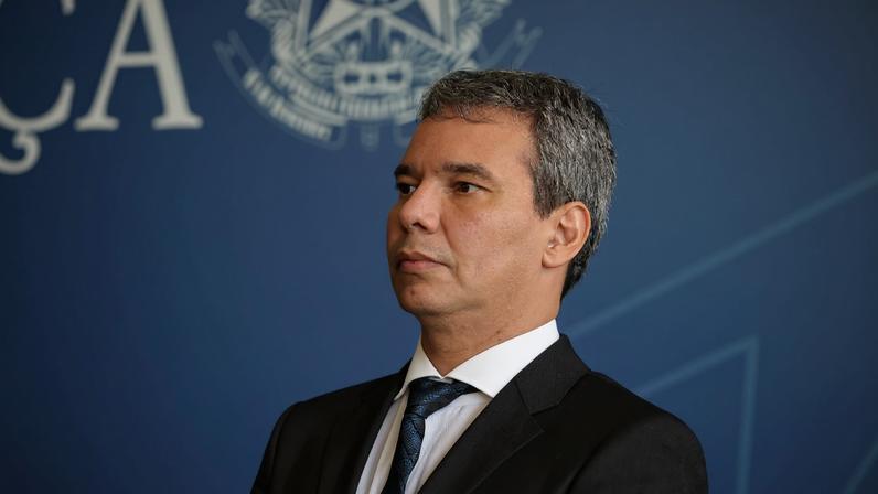 Ministro da Justiça Wellington César Lima e Silva durante cerimônia de transmissão de cargo (Valter Campanato/Agência Brasil)