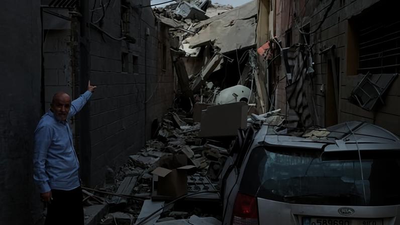 ‘Lebanese people may have more experience of war, but they do not get used to having their houses bombed.’ Photograph: Mohammed Zaatari/AP