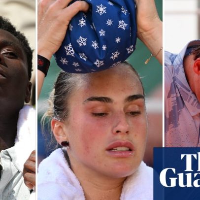 No terra batida, jogadores enfrentam calor intenso no Aberto da França