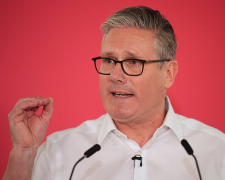 Keir Starmer gives his speech at the Coin Street neighbourhood centre in Waterloo, London, 11 May.
