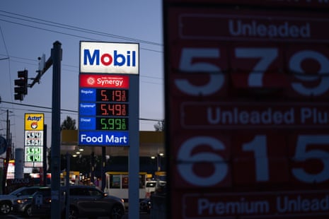 Prices are displayed at gas stations