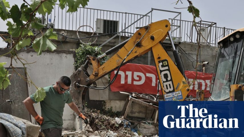 Palestinos demoliram casas enquanto Jerusalém planeja parque temático bíblico